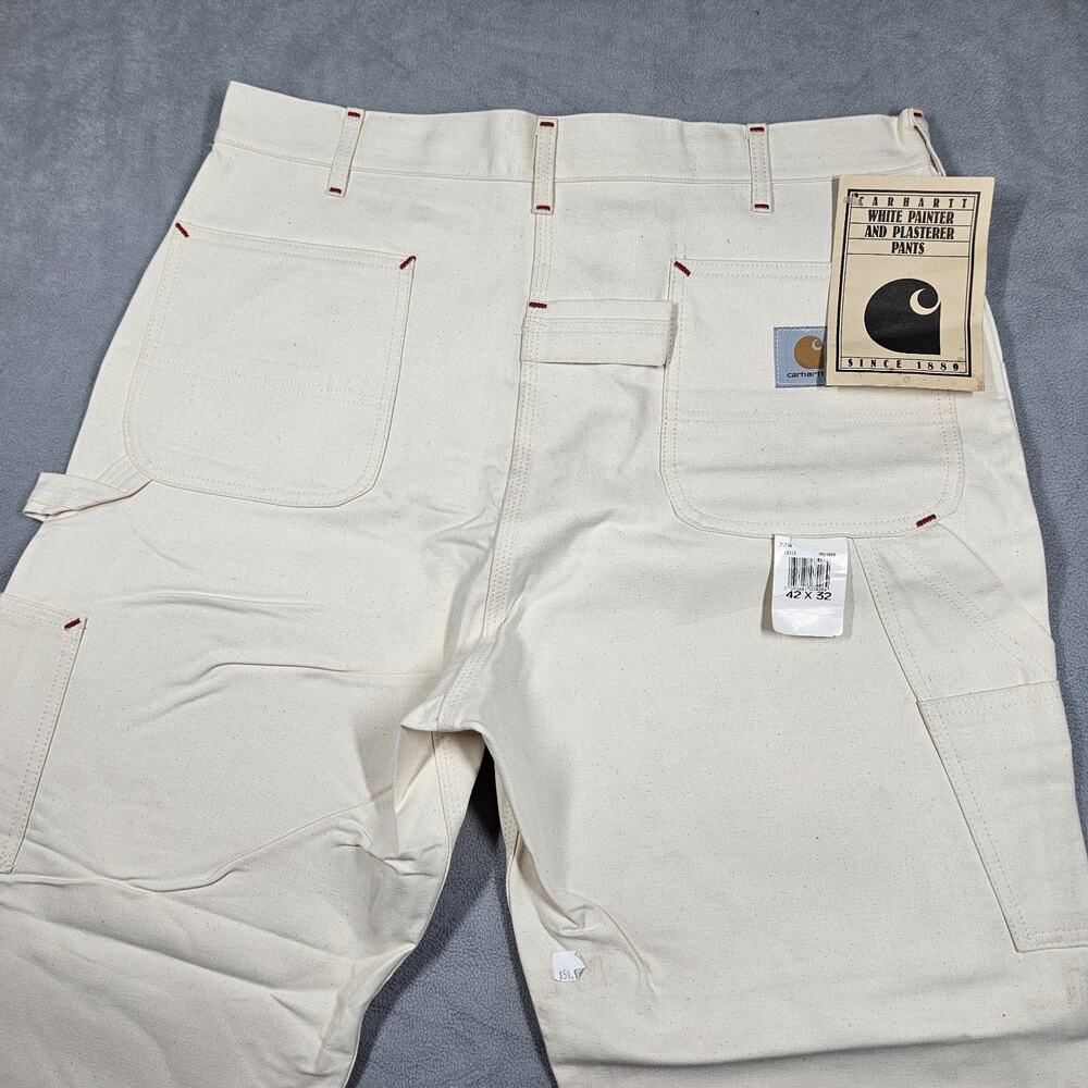 NOS Vtg Carhartt Double Knee Painter Plasterer Pants Mens 42x32 USA 72W Utility